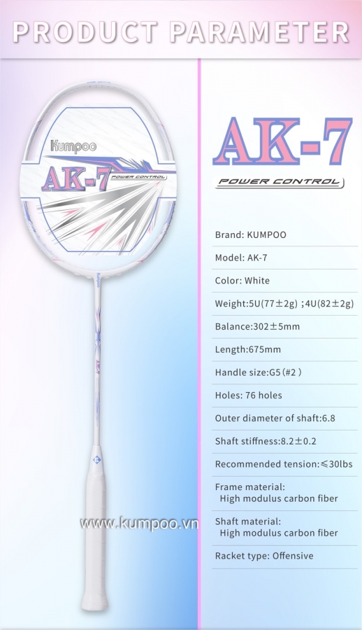 VỢT AK-7 ĐANG CÓ COMPOO