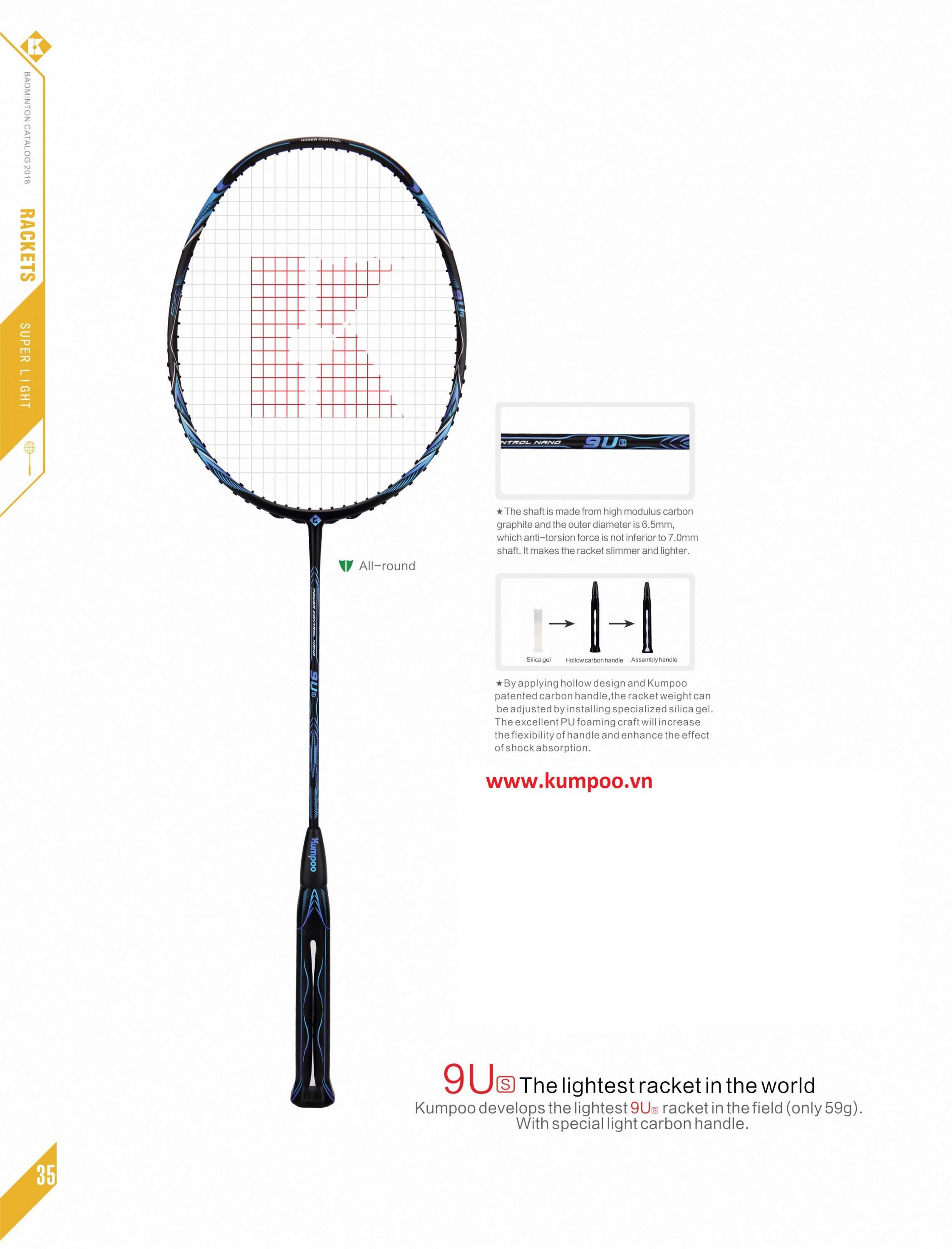 VỢT-POWER CONTROL NANO 9Us (Purple)